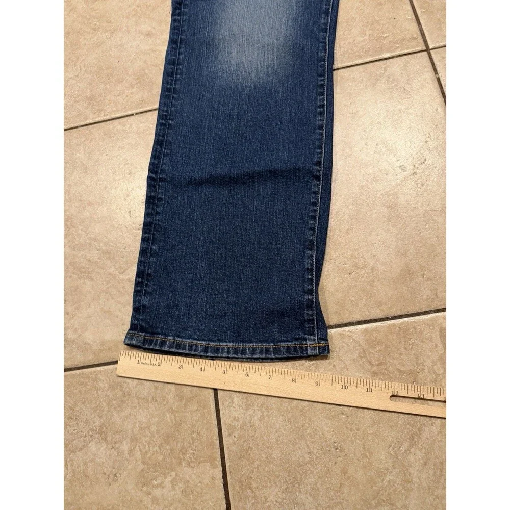 American Eagle Jeans Mens 36x34 Original Bootcut Airflex Blue Denim Whiskers